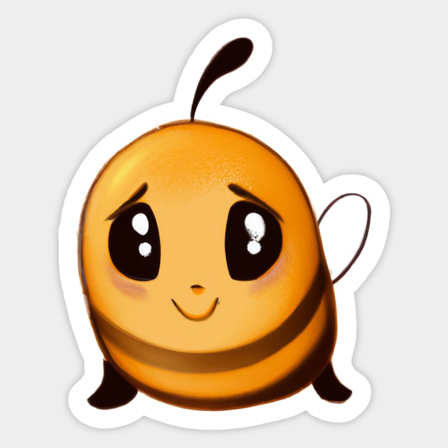 Cute Bee Drawing Sticker by Play Zoo